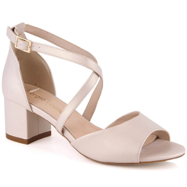 High Heels Sergio Leone SK367C Beige béžový