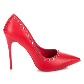 Vices New Collection Špendlíky s kamínky červené