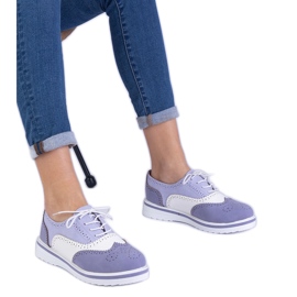 Violet Classic Oxford boty fialová