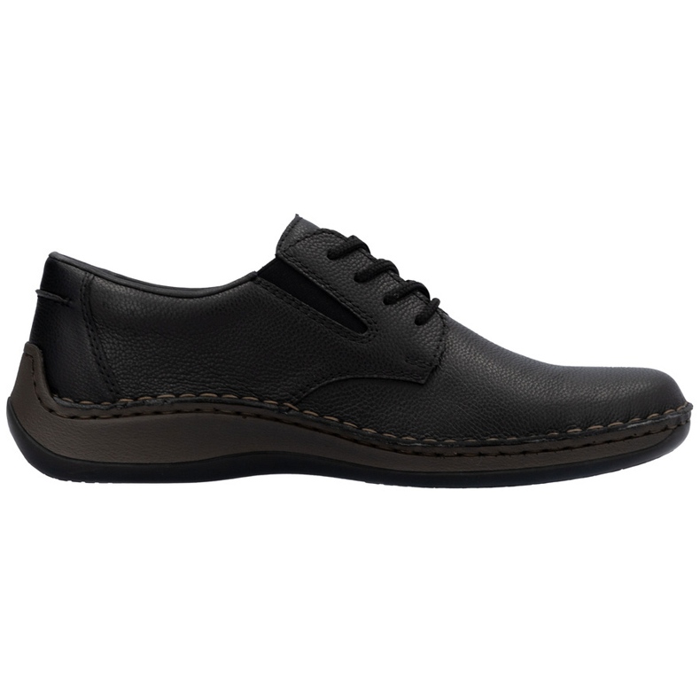Comfort Men's Leather Shoes Rieker 05211-00 Black černá