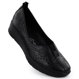 Dámské boty Slip-on Openwork Black Jezzi RMR1840-13 černý