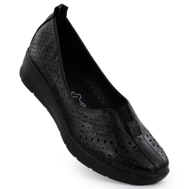 Dámské boty Slip-on Openwork Black Jezzi RMR1840-13 černá