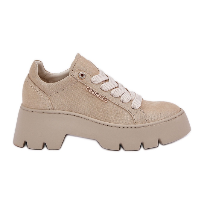 Sneakers Sportovní boty na platformě Chebello 4632 Gold zlatý