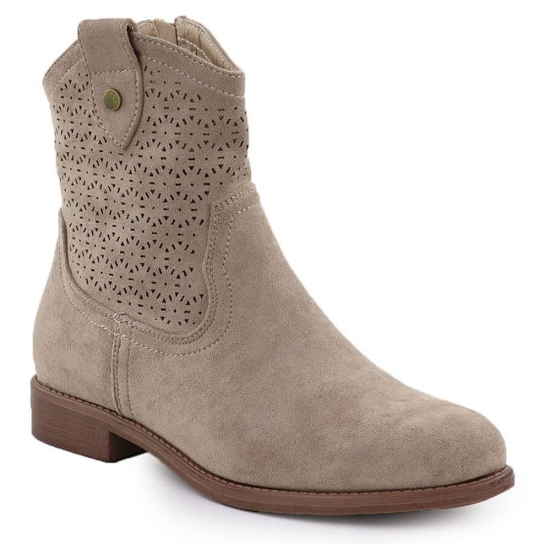 Openwork Cowboy Boots S.barski Hy51-063 Beige béžový
