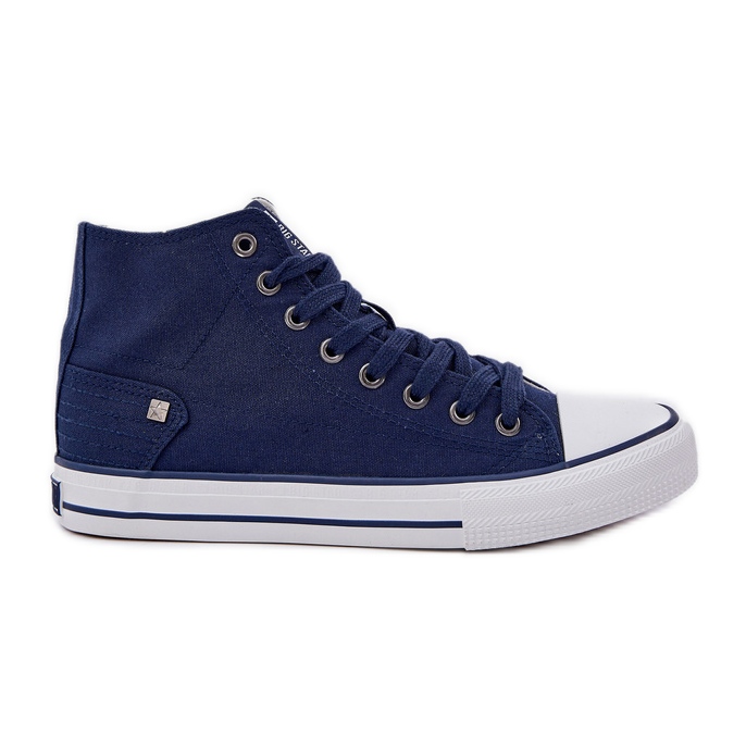 Dámské vysoké tenisky Big Star DD274333 Navy Blue modrý