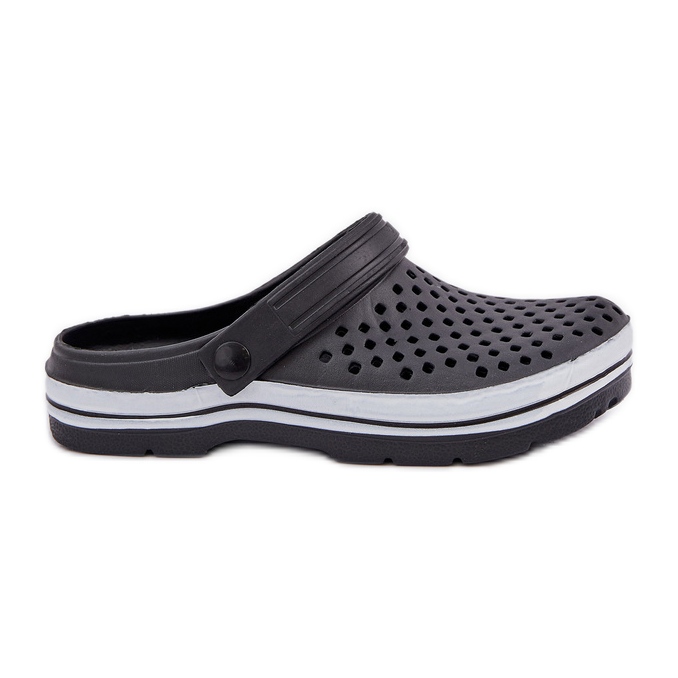 Světelné pěnové ženské černé žabky černá