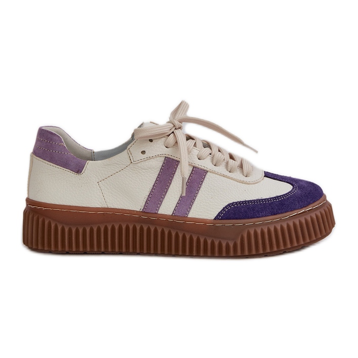 Zazoo N1068S6 Kožená nízká dámská tenisky na platformě bílé bílý Zazoo N1068S6 Kožená nízká dámská tenisky na platformě bílé bílý