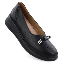 Boty na platformě Vinceza 7896 Black Openwork černý