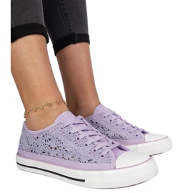 Violet Openwork Dámské tenisky fialový Violet Openwork Dámské tenisky fialový
