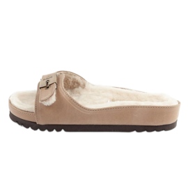 Scholl Iconic Meg Taupe F303171062 Flip -Fops béžový
