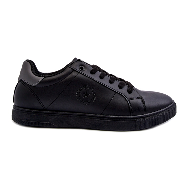 Pánské nízké tenisky Eco Leather Big Star NN174284 Black černá