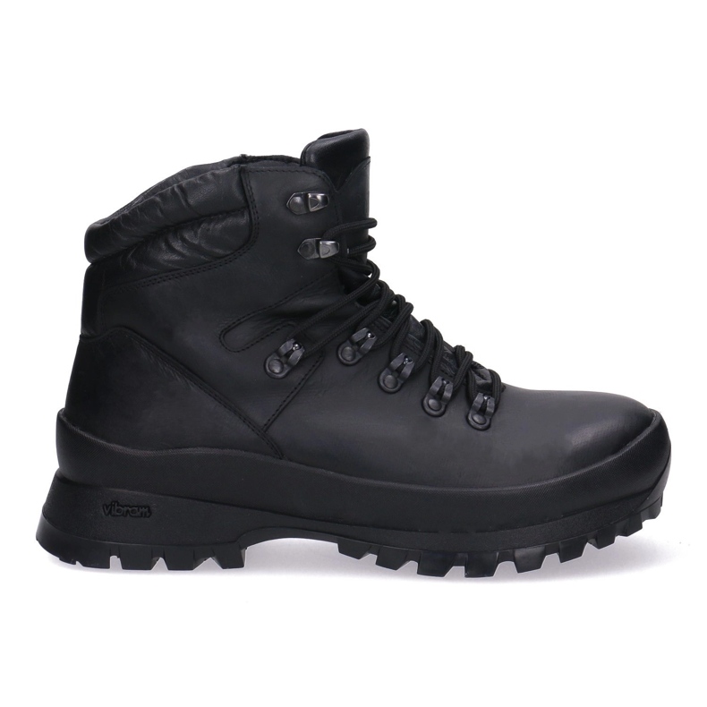 Solidní trekking taktické boty-Myśliwskie Bison Pollonus Black 6-0126-001 černá černá