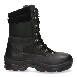 Kožený taktický trekking-Myśliwskie Pollonus Black 6-0128-001 Muflon černý černý