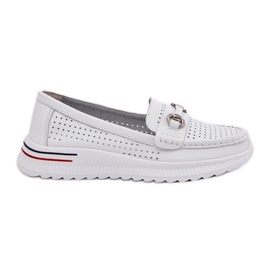 Openwork Vinceza Natural Ballerinas 95331 White bílý