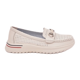 Openwork Vinceza 95331 Natural Ballerinas béžový