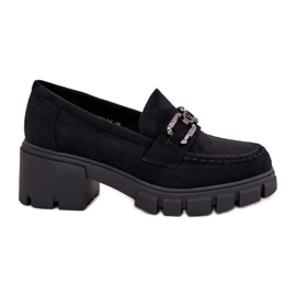 Vinceza Dámská bota Eco Suede s dekorací Vincez 39921 Black černý