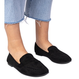 Černé elegantní mokasíny z Ekozamsz černý
