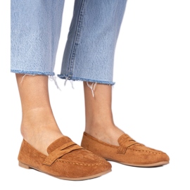 Hnědé elegantní mokasíny z Ekozamsz hnědý