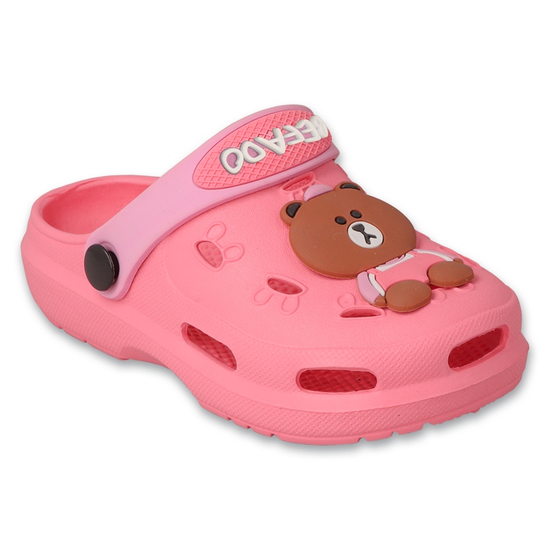 Befado Pink Children's Flip Flops 159P114 Bears růžový