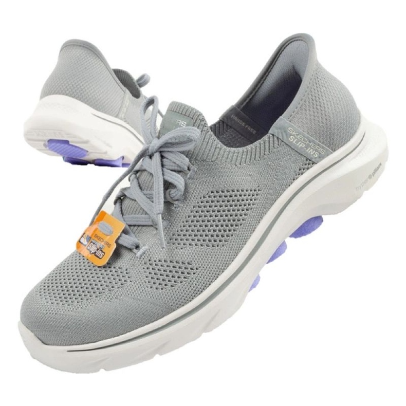 Skechers Go Walk 7-Via 125213/Gylv Shoes šedá Skechers Go Walk 7-Via 125213/Gylv Shoes šedá