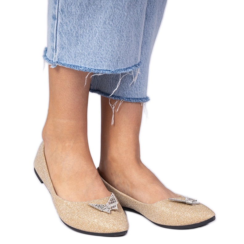 Golden Dámské třpytky s motýlem zlatý Golden Dámské třpytky s motýlem zlatý