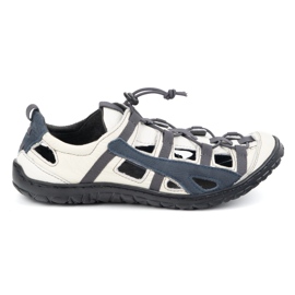 Olivier Pánské kožené koly na kole 262 kz bílé bílý