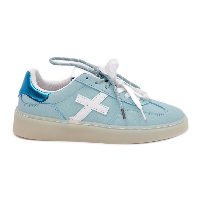 Sportovní bota s nízkým dámským leopardem modrý Sportovní bota s nízkým dámským leopardem modrý