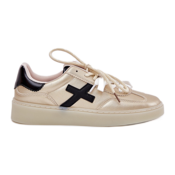 Sportovní bota s nízkým dámským sportovním botám zlatý Sportovní bota s nízkým dámským sportovním botám zlatý