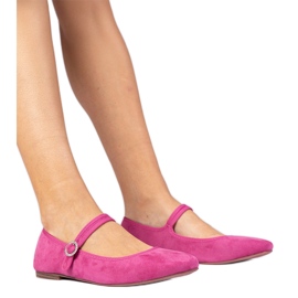 Růžové baleríny z Ekozamsz se zirkony růžový Růžové baleríny z Ekozamsz se zirkony růžový