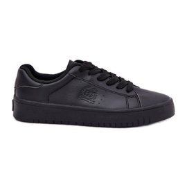 Big Star Tenisky s nízkým dámským tenisky s ekologickou koženou velkou hvězdou NN274576 Black černý
