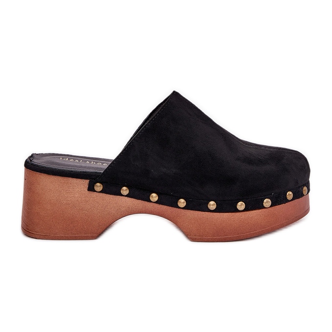 Dámské ucpávky s ekologickými semišovými černochy černá Dámské ucpávky s ekologickými semišovými černochy černá