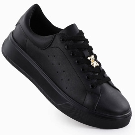 Cambell Dámská kožená sportovní bota s černým Camell SZ00635 Medvídek