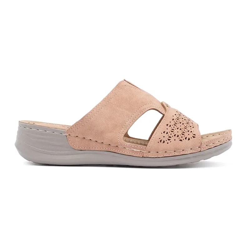 Pantofle na nízko klíčovém prášku růžové růžový Pantofle na nízko klíčovém prášku růžové růžový