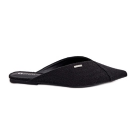 Dámské žabky s špičatými prsty na nohou Big Star RR274210 Black černý