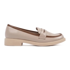 Goodin Beige Elegantní ženské mokasíny béžový Goodin Beige Elegantní ženské mokasíny béžový