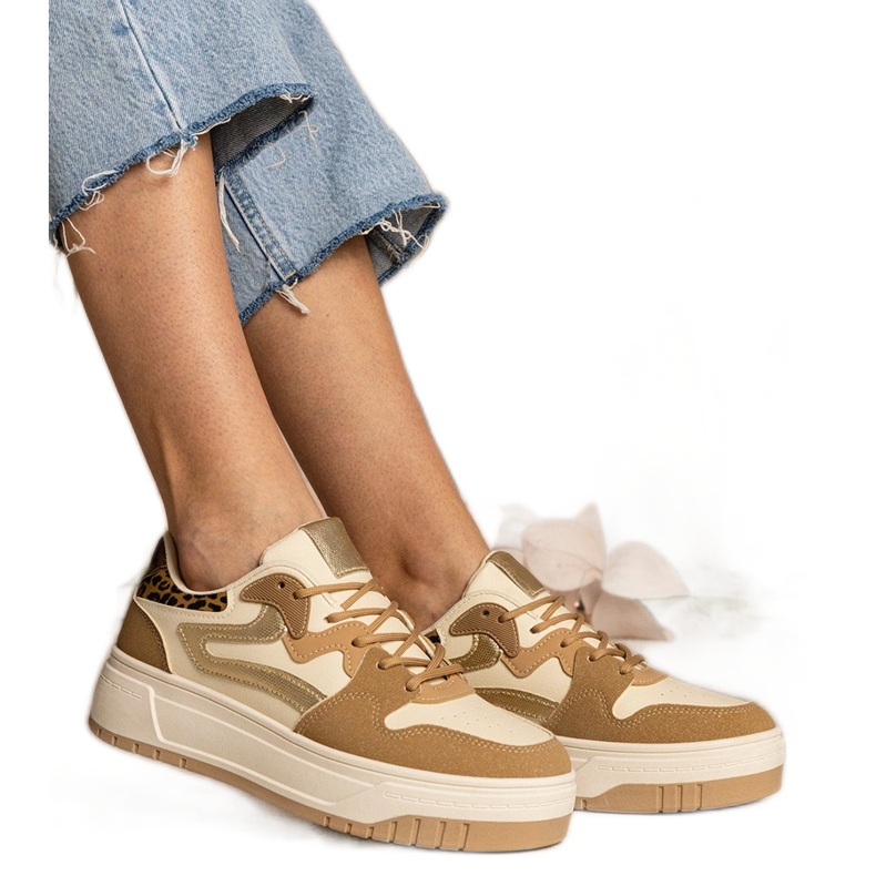 Beige tenisky ženské sportovní tenisky béžový Beige tenisky ženské sportovní tenisky béžový