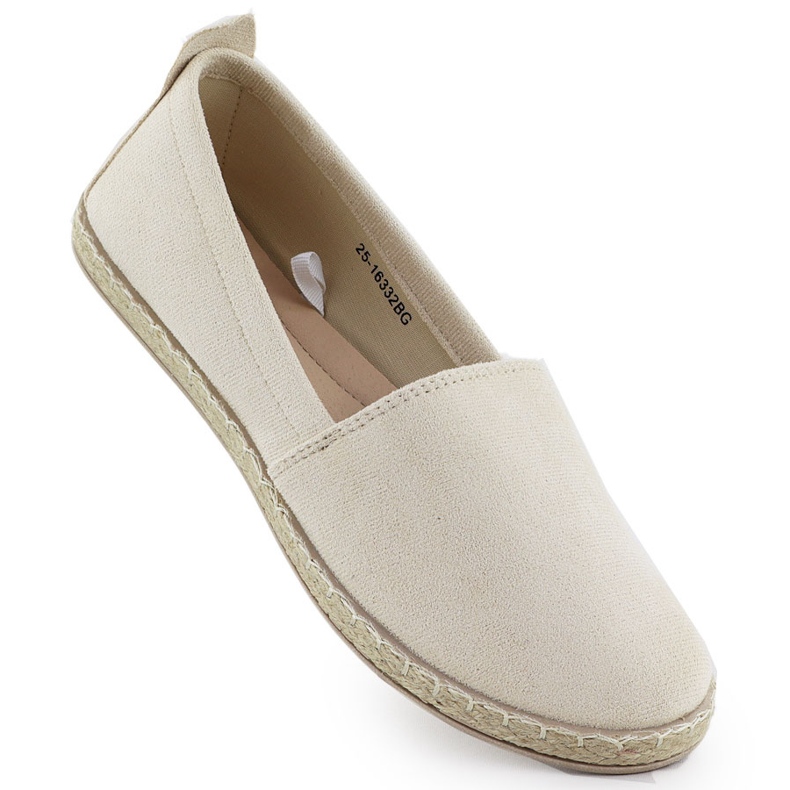Espadrilles dámské vložené semišové beige Potocki PY16332 béžový