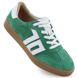 Kožená sportovní bota Suede Green Vinceza 79517 zelený