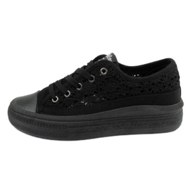 Lee Cooper LCW-23-44-1618L Shoes Black Krajky černý