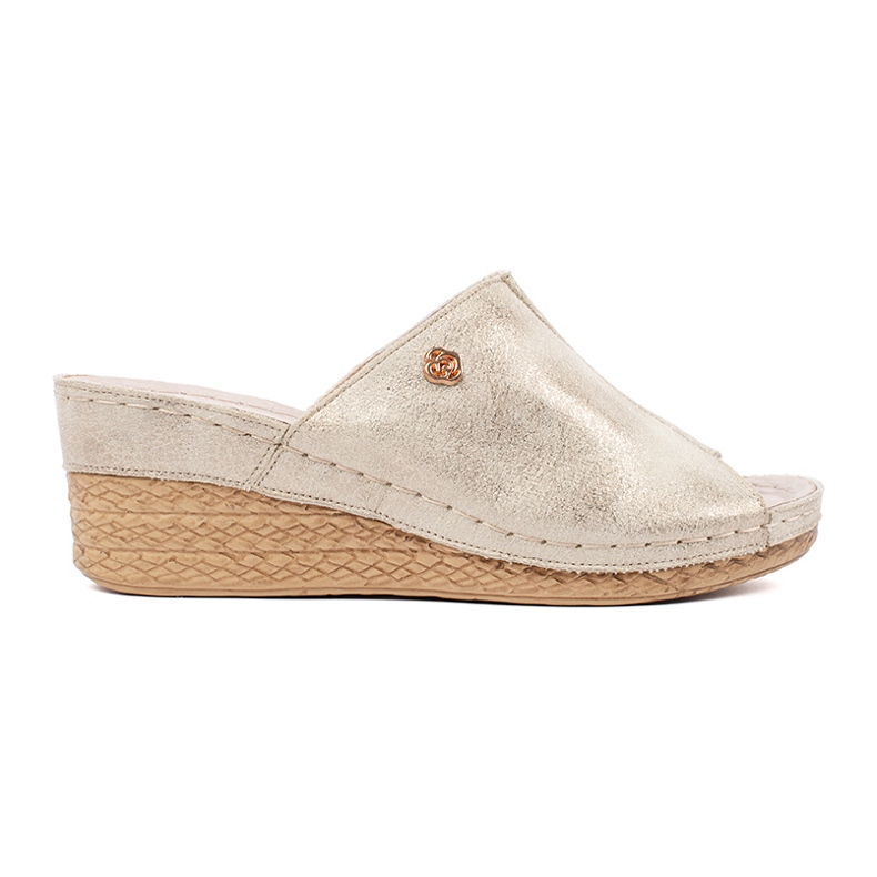 Goodin Golden Summer Sumries Women's Wedges zlatý Goodin Golden Summer Sumries Women's Wedges zlatý