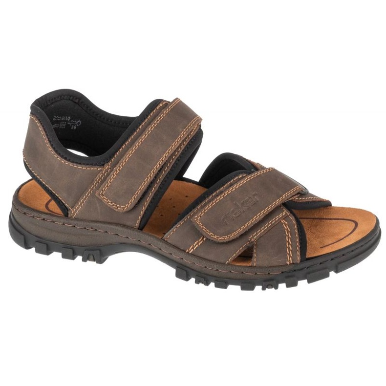 Sandály sandály Rieker 25051-27 hnědý Sandály sandály Rieker 25051-27 hnědý