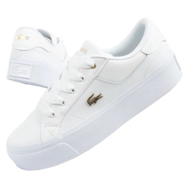 Lacoste boty ziane platformy 05216 bílá bílý