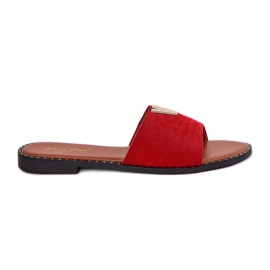 Flip Flip Flip Flip Flip Flip Flip Flip Flops s dekorativními červenými detaily červené