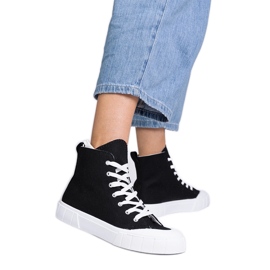 Černé kotníkové boty černý