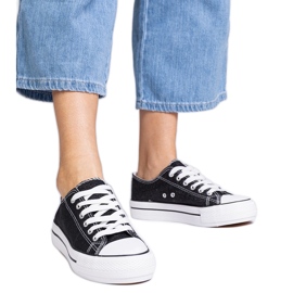 Snily černé ženské třpytky černá Snily černé ženské třpytky černá