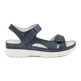 Goodin Navy klasické dámské sandály modrý