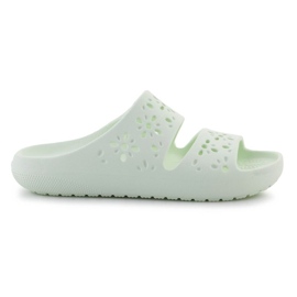 Crocs klasický květinový výřez sandál 210966-3yh žabky zelený