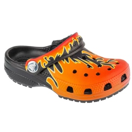 Crocs Classic Flame Clogs Kids T 211214-0C4 žabky oranžový Crocs Classic Flame Clogs Kids T 211214-0C4 žabky oranžový
