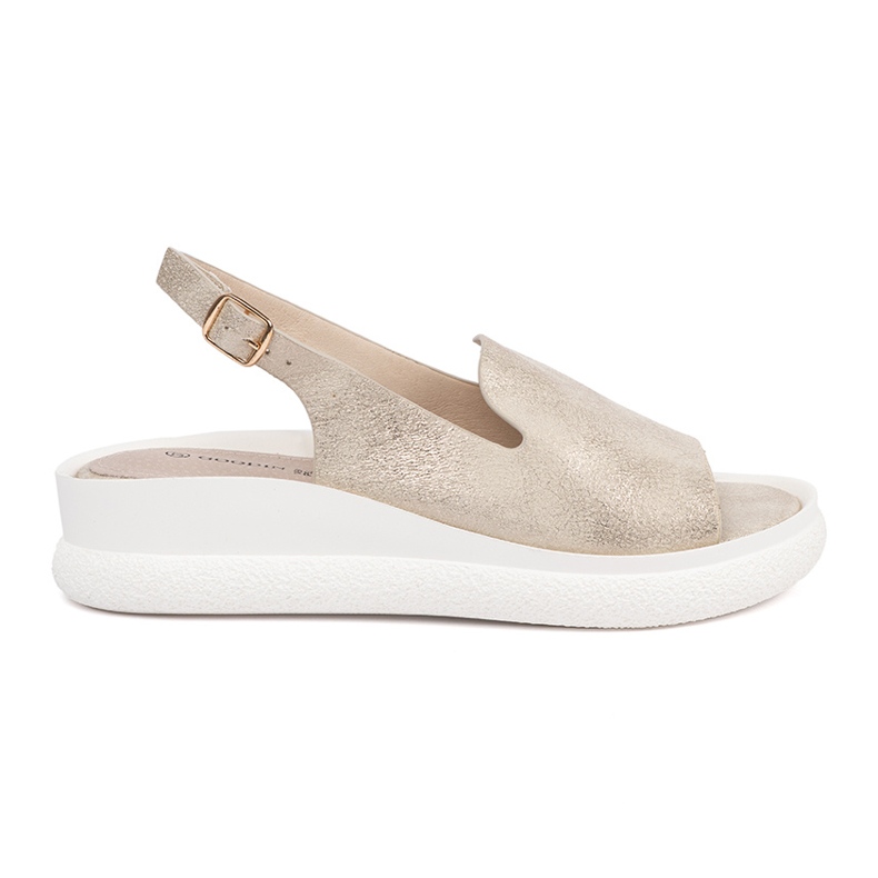 Goodin Zlaté pohodlné dámské sandály zlatý