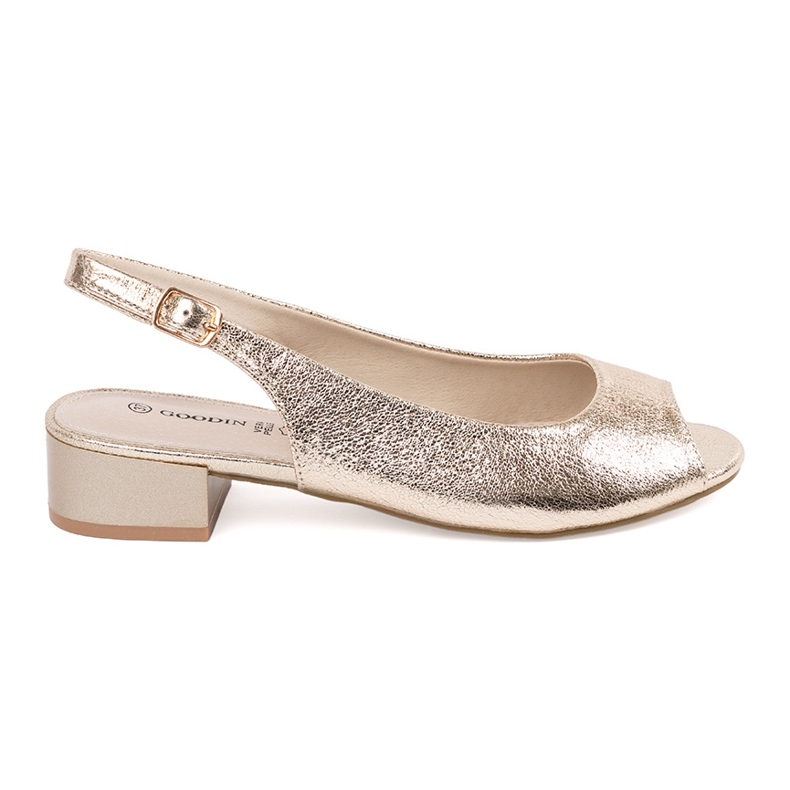 Goodin Zlaté sandály s nízkým obsahem zlatý Goodin Zlaté sandály s nízkým obsahem zlatý